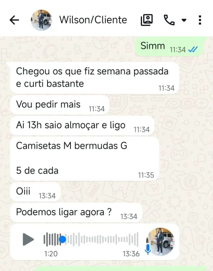 Depoimento de cliente